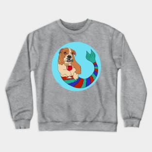 Winston the Bulldog Mermutt Crewneck Sweatshirt